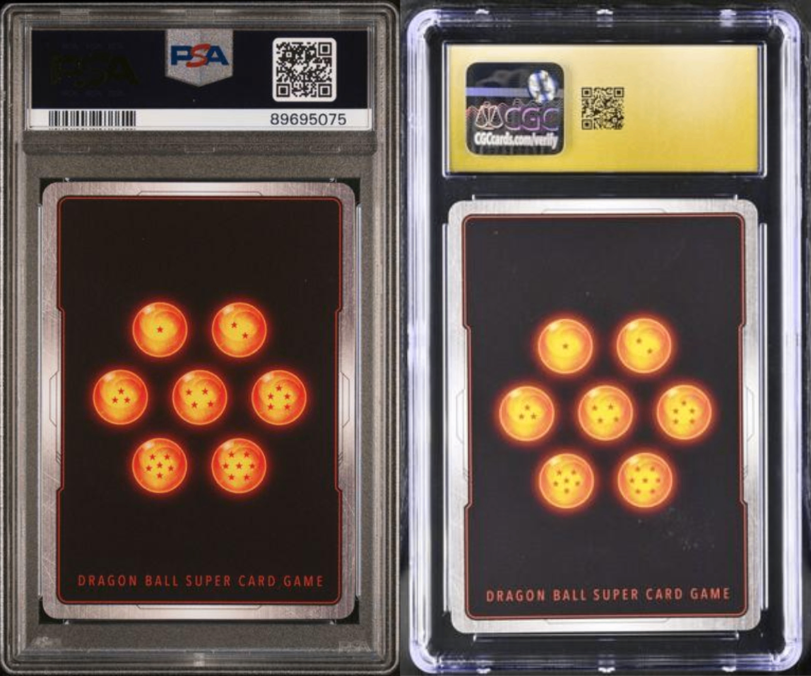 DBS Fusion World Son Goku PSA/CGC Pair - Back